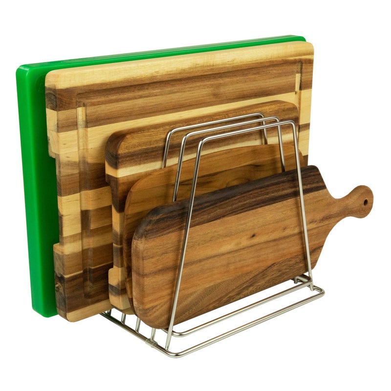 Thirteen Chefs Professional Kitchen Cutting Board Organizer, 1" Slot Stainless Steel Rack Fits Baking Sheets and Pans, NSF Approved for Commercial Restaurants - Image 1